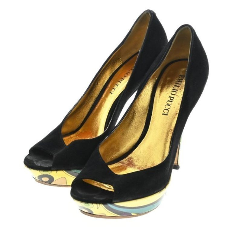 Emilio Pucci M O I 5 Pumps Women black 22.5cm Direct from Japan Secondhand