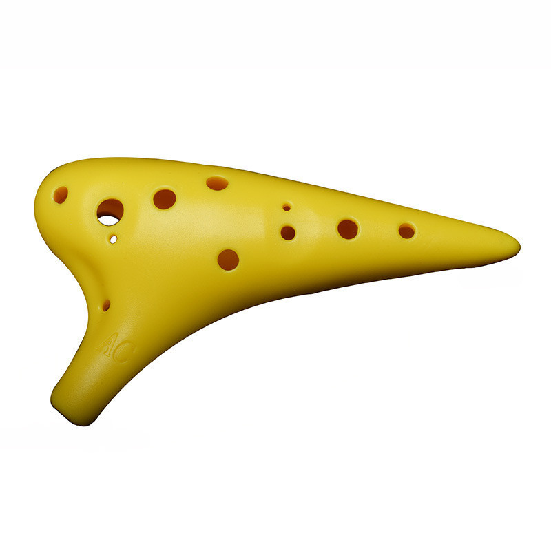 เรซิ่น Ocarina 12 หลุม Alto C คีย์ 12 หลุม AC พลาสติกผู้ใหญ่เด็กเริ่มต้น Ocarina ระดับเครื่องมือ