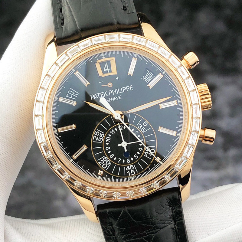 [B.D] Pateks Watch Complex Function Chronograph Series 5961R Mens Mechanical Watch Calendar Moving