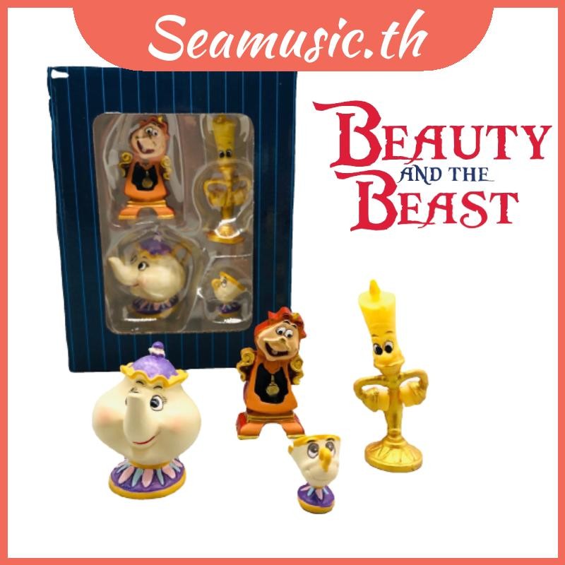 Beauty Gorgeous And The Beast ฟิกเกอร์สะสม Cogsworth นาง ลูมิเร ชิปพอต,