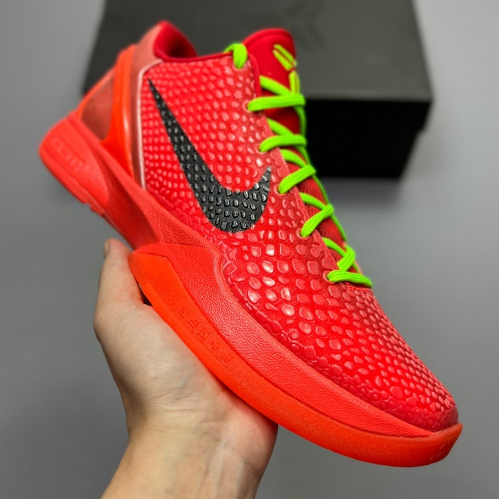 ฟิกเกอร์ รองเท้าบาสเก็ตบอล ZOOM Kobe 6 Protro"Reverse Grinch"ZK FV4921-600