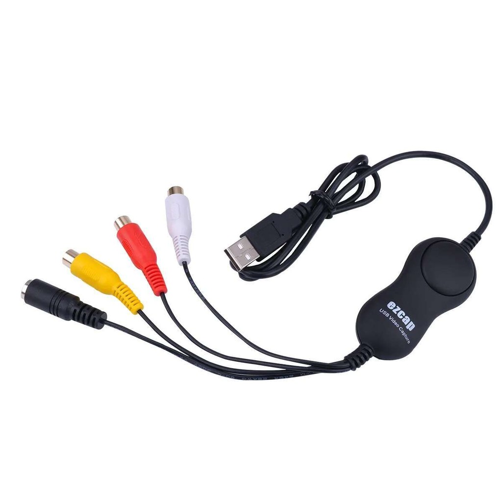 Ezcap 158 USB 2.0 Audio Video Capture Card AV S-Video Analog Video Recording สําหรับ VHS Player V8 Hi8 กล้องวิดีโอกล้อง Windows MAC