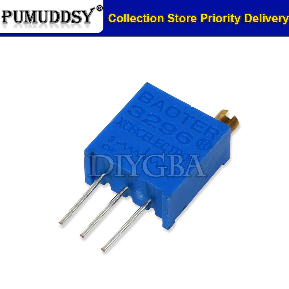 10pcs 3296W-1-104LF 3296W 100K โอห์ม 104 3296W-1-104 3296W-104 W104 Trimpot Potentiometer Trimmer