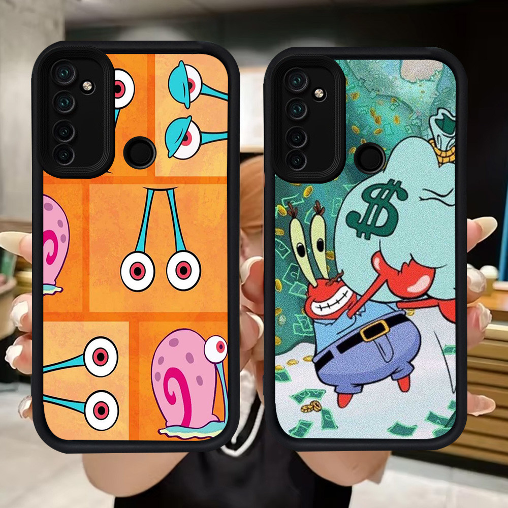 Q67 Sponebob นุ่มสําหรับ Realme C2 Narzo 10A C17 7i C75 10 5i 9i 6i 20A 5 5s C2s 14X 14T C71 C73