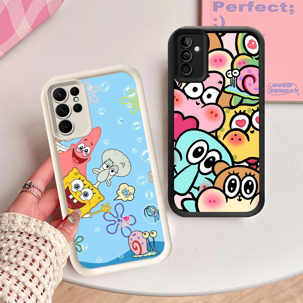 NA-85 SpongeBob SquarePants เคสกันกระแทกสําหรับ Samsung A55 A54 M15 S25 S24 S21 FE Ultra