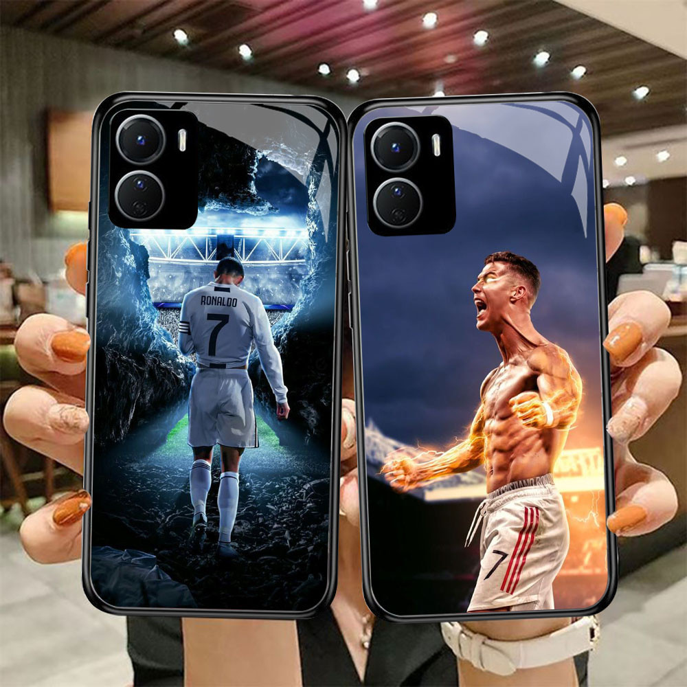 DF-40 Ronaldo CR7 TPU HD Glass Casing สําหรับ VIVO Y16 Y15S Y01 Y56 Y36 Y27S Y15A Y36i Y17S iQOO Z9X