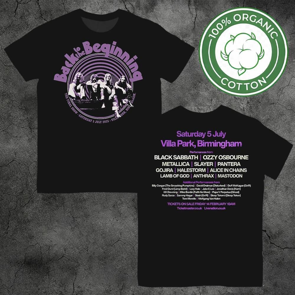 เสื้อยืดพิมพ์กราฟิก Black Sabbath Ozzy Osbourne สำหรับผู้ชายและผู้หญิง ออกแบบให้ใส่สบายและหลวมกระชับ