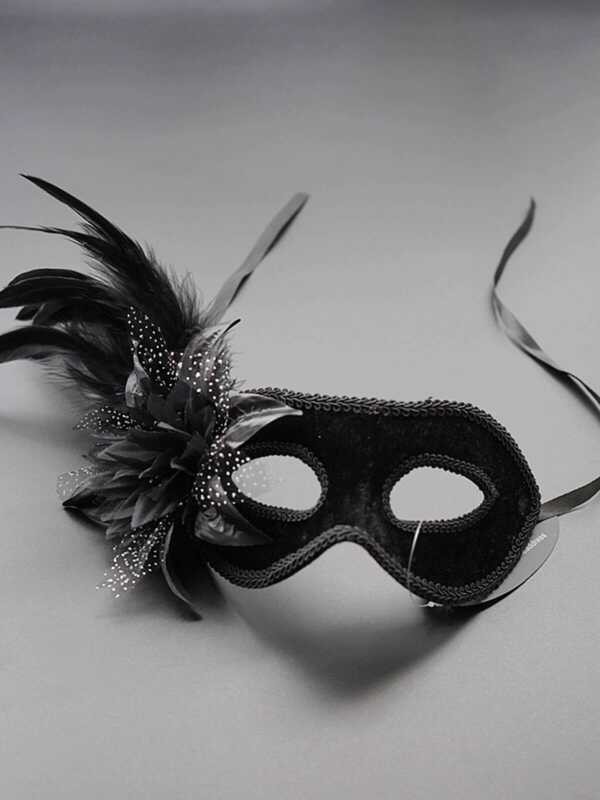 Venice Feather Masquerade Party หน้ากากฮาโลวีนเทพธิดา Princess Mask Party Bar Stage Secret Room