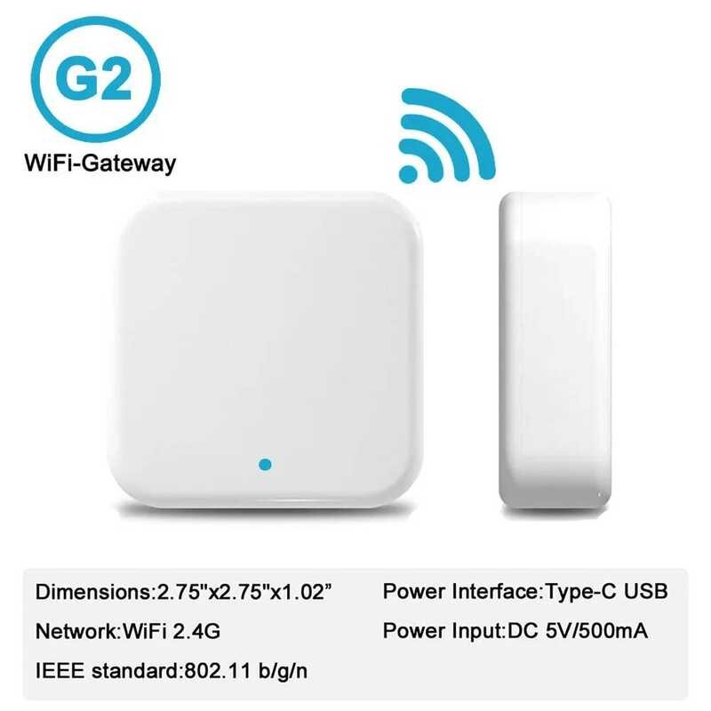 TTLock หรือ TTHelry APP G2 WiFi Gateway สําหรับรีโมทคอนโทรลสมาร์ทล็อคบลูทูธไปยังตัวแปลง Wifi