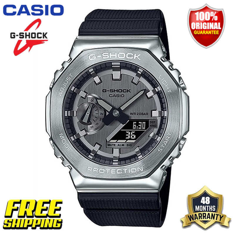 ❤ ต้นฉบับ G Shock ผู้ชายผู้หญิงกีฬานาฬิกา Gm2100 200M กันน้ำและกันกระแทกเวลาโลกเด็กผู้หญิงกีฬาน