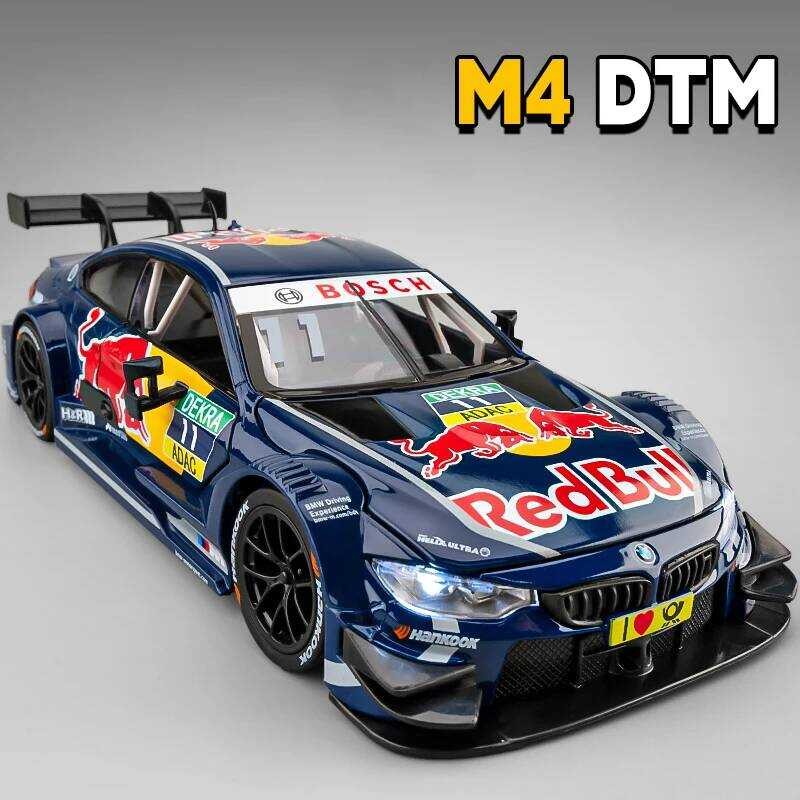 ใหม่ 1:24 M4 Gt3 Red Bull M6 Cslรถdiecasts & Toy Vehiclesรุ่นรถเยงและแสงรถของเล่นสําหรับของขวัญเด็ก