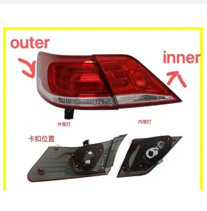 โคมไฟท้ายรถท้ายไฟเบรคไฟสำหรับโตโยต้า Camry 2009 2010 2011 Acv41