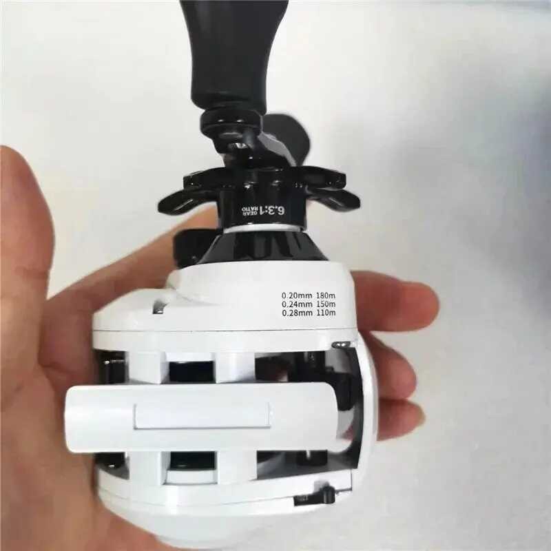 OKUMA Fishing Reel ถ้วยลวดโลหะ 6.3: 1 ล้อหยดน้ำ 10 กิโลกรัมเบรคแม