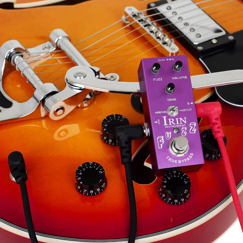 ➧ IRIN An-12 Electric Guitar เสียงเอฟเฟกต์คลาสสิก 3 Fuzz Effect Pedal อุ
