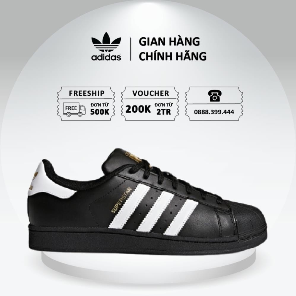 ฟิกเกอร์ [ของแท้] รองเท้า Adidas SuperstarBlack White B27140