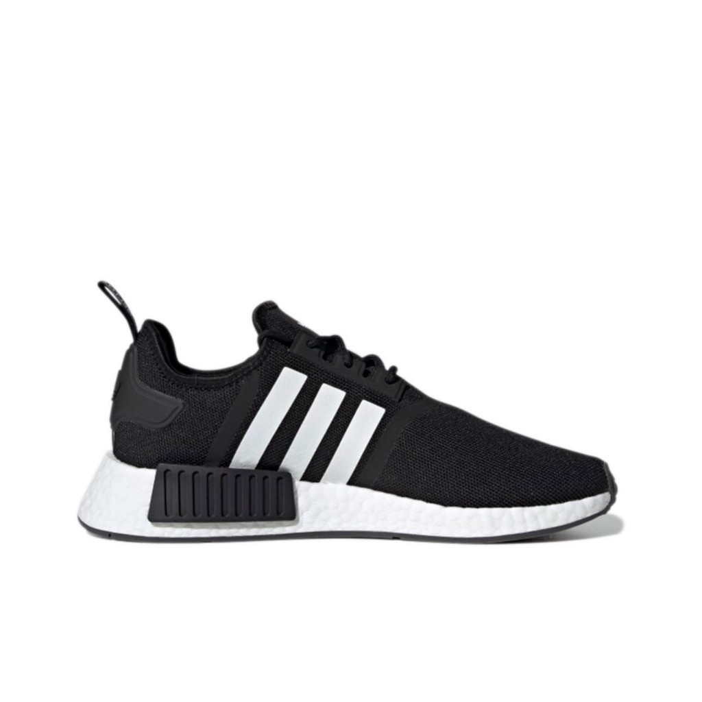 ♞,♘,♙【100% Genuine】Adidas Originals NMD_R1 Primeblue Running Shoes Unisex black White GZ9258