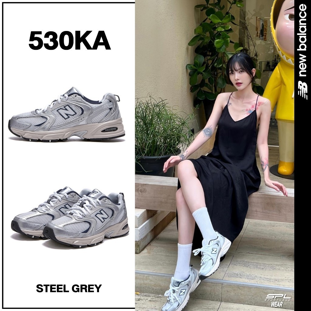 ฟิกเกอร์ New Balance นิวบาลานซ์ รองเท้าผ้าใบ รองเท้าลำลอง NB ND UX 530 Steel Grey MR530KA (4990)