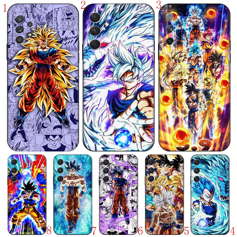 SAMSUNG เคสโทรศัพท์สําหรับsamsung M20 M30 M30S M21 M31 M51 A52S TPUสีดํานุ่มกรณีDragon Ball