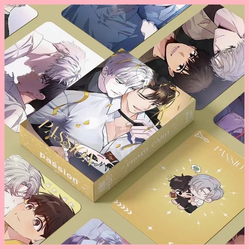 [GUYN] Lomo Card Passion Small Card Merchandise 10 ซม.การ์ดอวยพรคอลเลกชันกล่อง 50 ชิ้นHDการ์ดLOMOเลเ