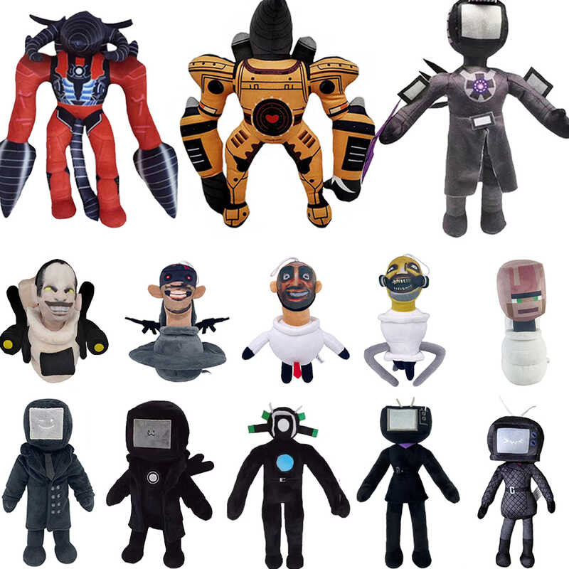 68 ชิ้น Skibidi Toilet Plush ของเล่นตุ๊กตา Skibidi ตุ๊กตา Speakerman