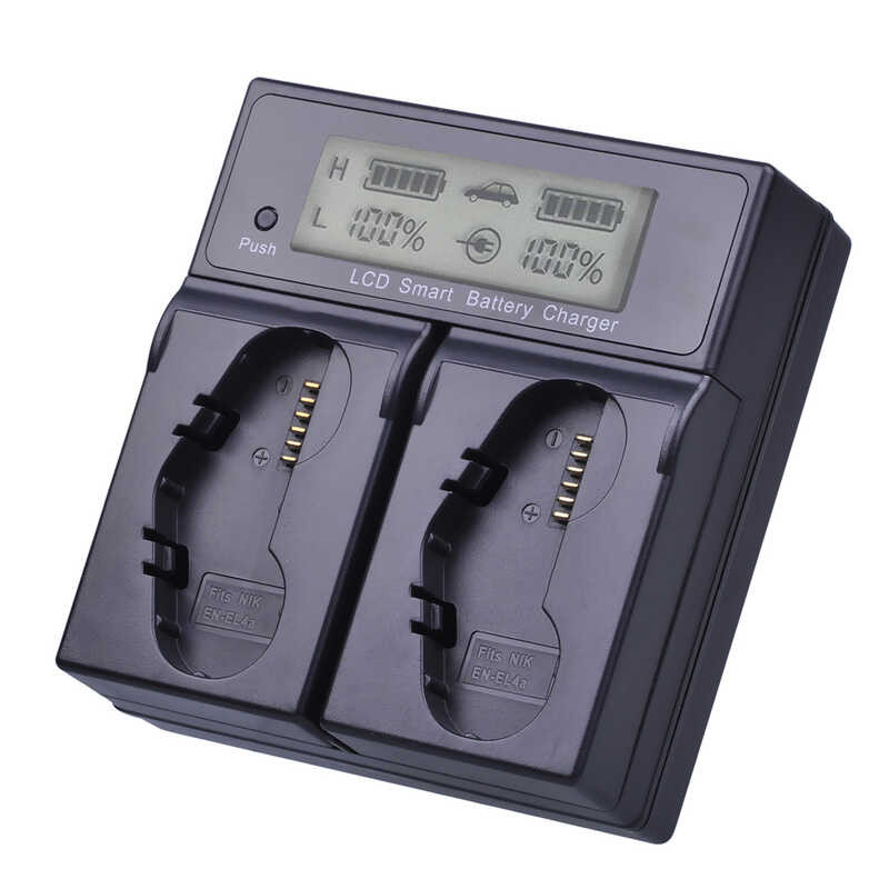 Batmax 8Da En-El4 En-El4a Rapid LCD Battery Charger Dual สำหรับ Nikon D2h D2hs D2x D2xs