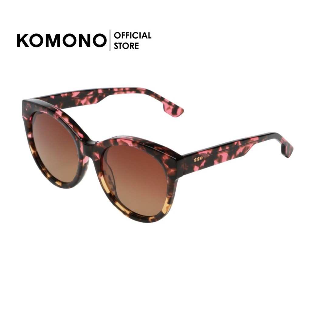 KOMONO Jade Havana Candy แว่นกันแดดสีชมพูกระ Polarized lens