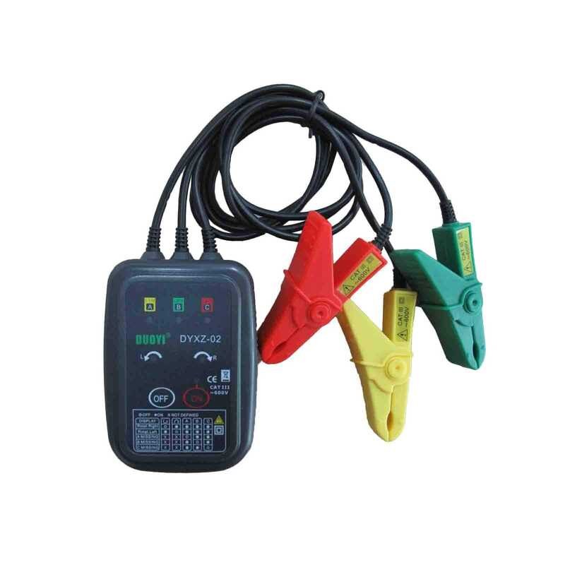 【Mrcartool 🍀 DUOYI Dyxz-02】ตัวตรวจจับลำดับเฟส เครื่องตรวจจับ