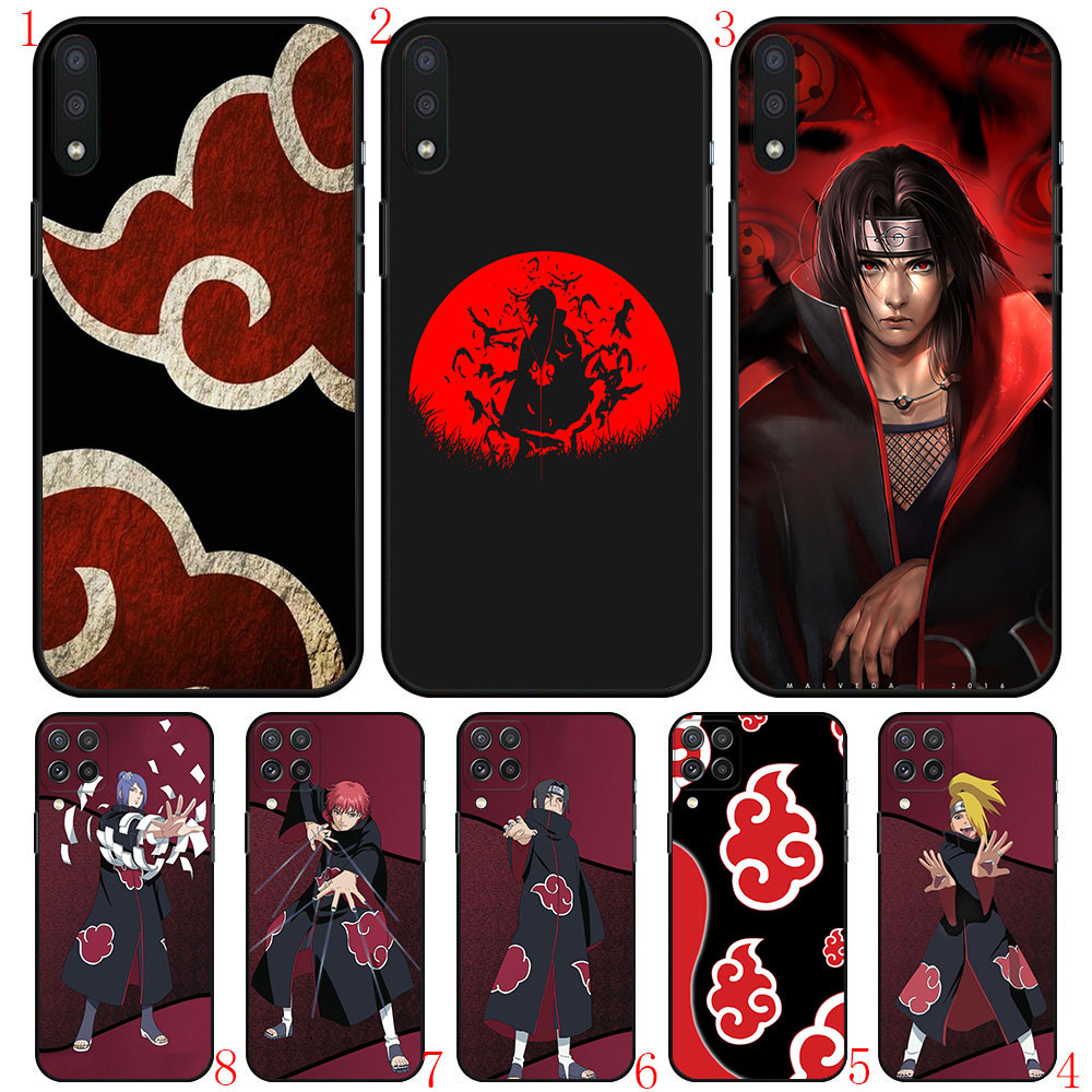Samsung S22 S23 S30 S24 Plus Ultra Y27 Naruto AKATSUKI เคสโทรศัพท์สีดําแบบนุ่มอัจฉริยะ