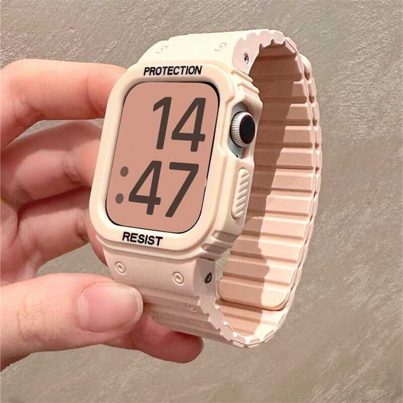 Silicone Magnetic Loop K Strap For Watch Series Ultra 8 7 6 5 4 SE For I Watch 40Mm 41Mm 44Mm 45Mm