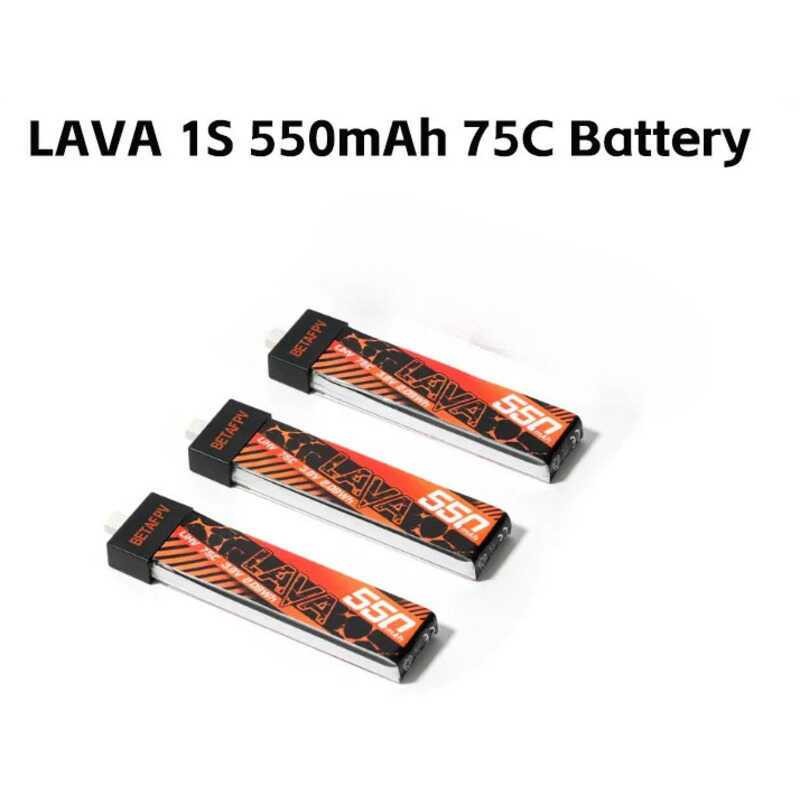 ❃ BETAFPV LAVA 1S 550Mah 75C แบตเตอรี่ (3 ชิ้น) สําหรับ Meteor75 Pro Cetus X FPV