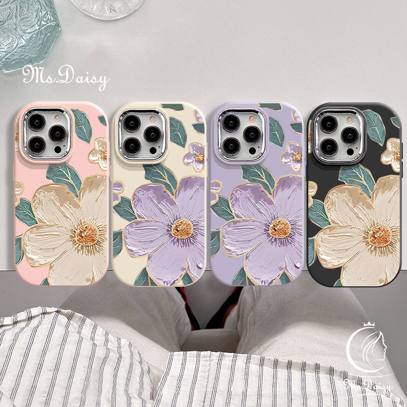 Insแฟชั่นภาพวาดสีน้ํามันดอกไม้เคสโทรศัพท์สําหรับVIVO Y11 Y12 Y15 Y17 Y15S Y15A Y16 Y17S Y18 Y19 Y19S