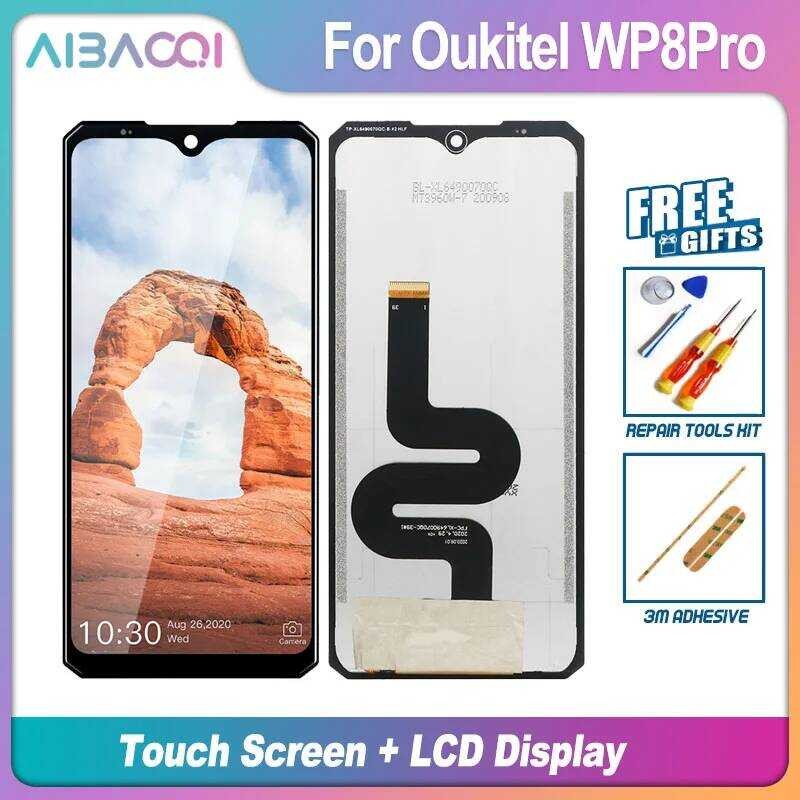 ▥ Aibaoqi ยี่ห้อใหม่ Touch หน้าจอ + จอแสดงผล LCD สำหรับ Oukitel Wp2 Wp7 Wp8 Pro