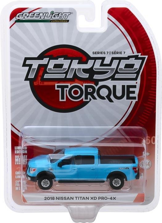 GreenLight GreenLight 1: 64 2018 Nissan Nissan Pickup Titan XD Pro-4X พร้อมสต็อก