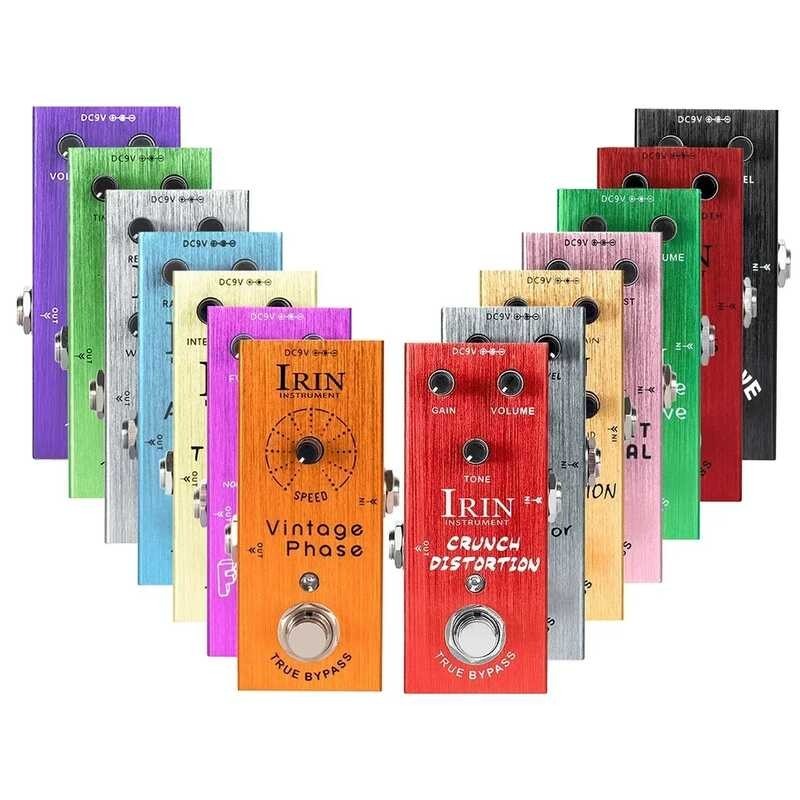 ➧ IRIN กีต้าร์ไฟฟ้าเอฟเฟกต์ Pedal ล่าช้าการบิดเบือน Fuzz