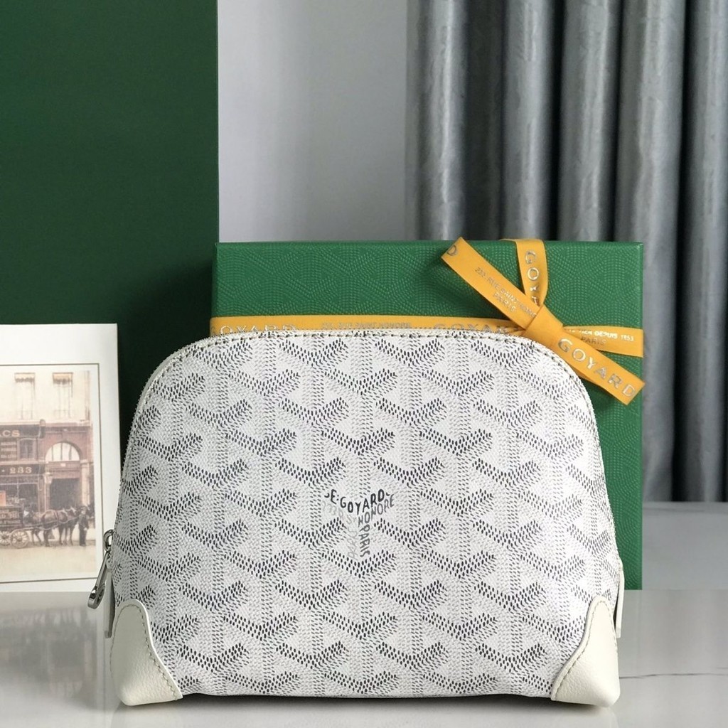 Goyard กระเป๋าใหม่ Shell กระเป๋าเครื่องสําอางกระเป๋าเดินทางแบบพกพาคลัทช์กินกระเป๋าอินเทรนด์