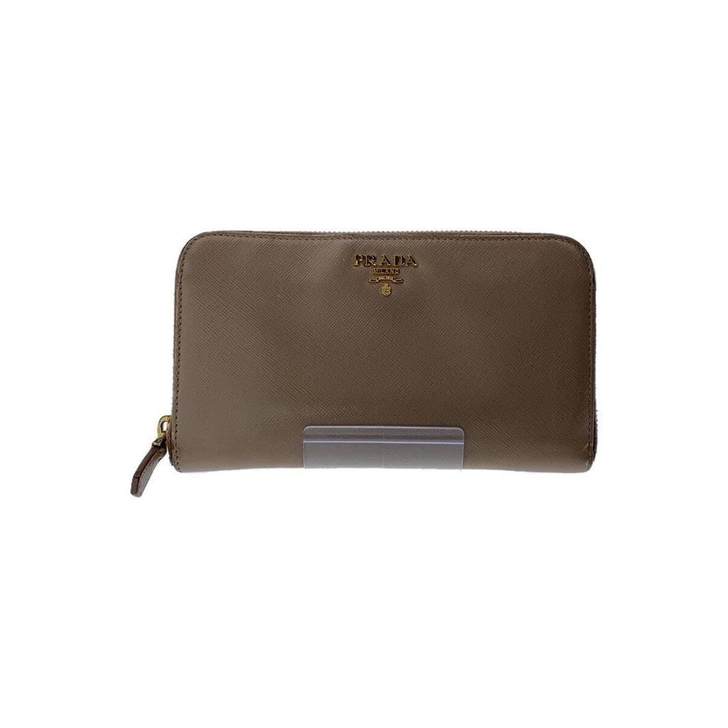 Prada Wallet Womens Beige PVC ส่งตรงจากญี่ปุ่น มือสอง
