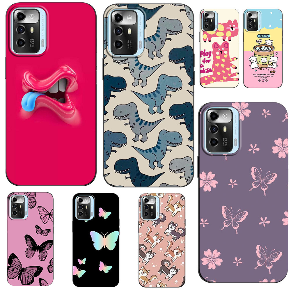 สําหรับ ZTE Blade A72 5G กลับฝาครอบโทรศัพท์ป้องกันซิลิโคนนุ่มสีดํา Tpu MS10176 รูปแบบต่างๆของเคสโทรศัพท์ ราคา ถูกที่สุด ดีลบีเคเค รูปภาพหลัก