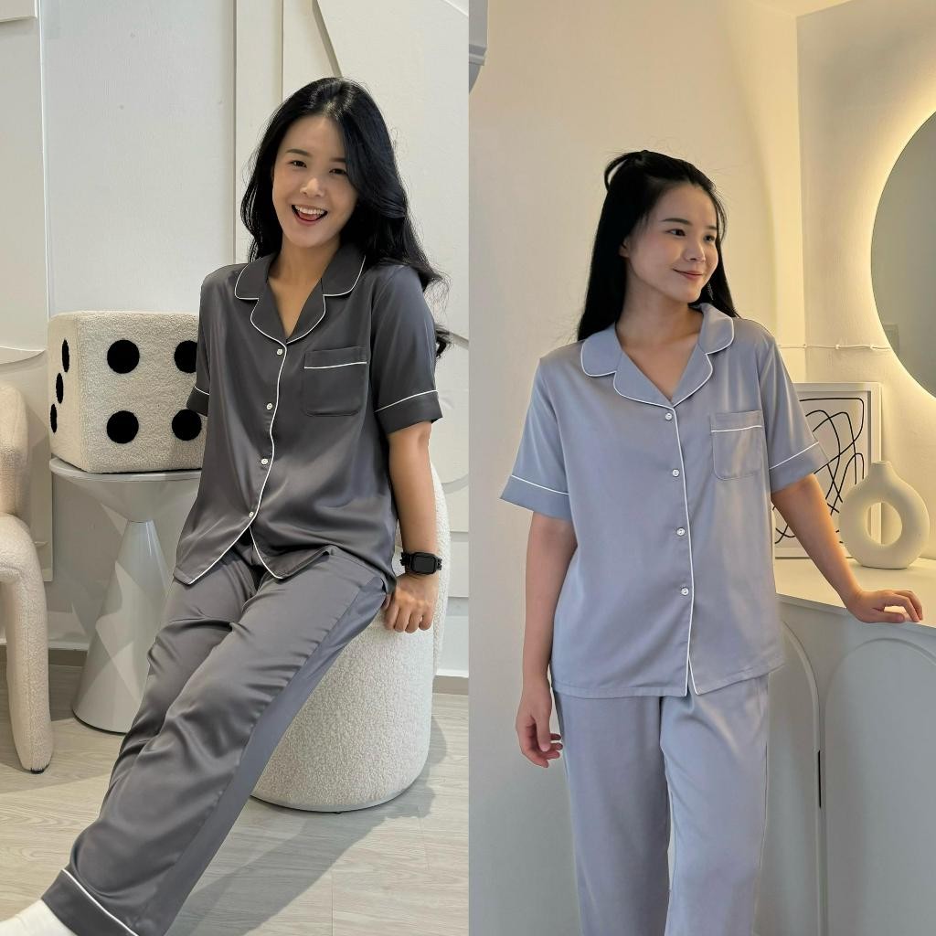 Chillins ชุดนอนสตรี Comfy กางเกงขายาวแขนสั้น Jovian Collection