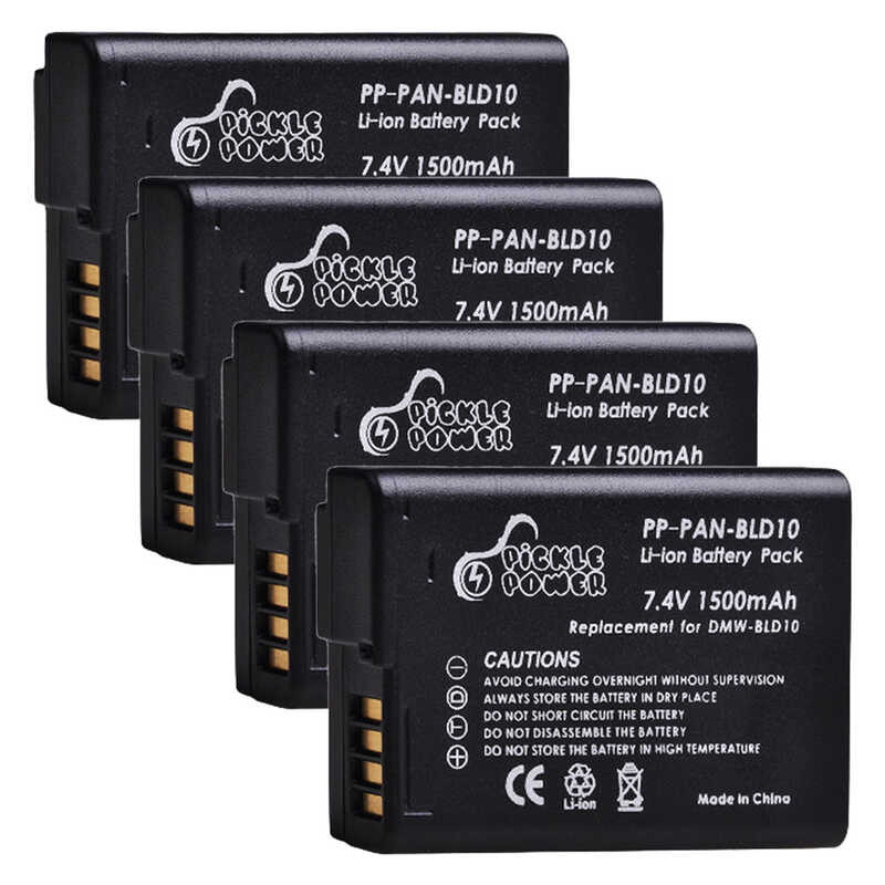 4xDMW-BLD10 7 DMWBLD10 BLD10PP Li-ion Battery+Car Charger for DMW BLD10E DMC GF2GK GF2 G3 GX1 DMC