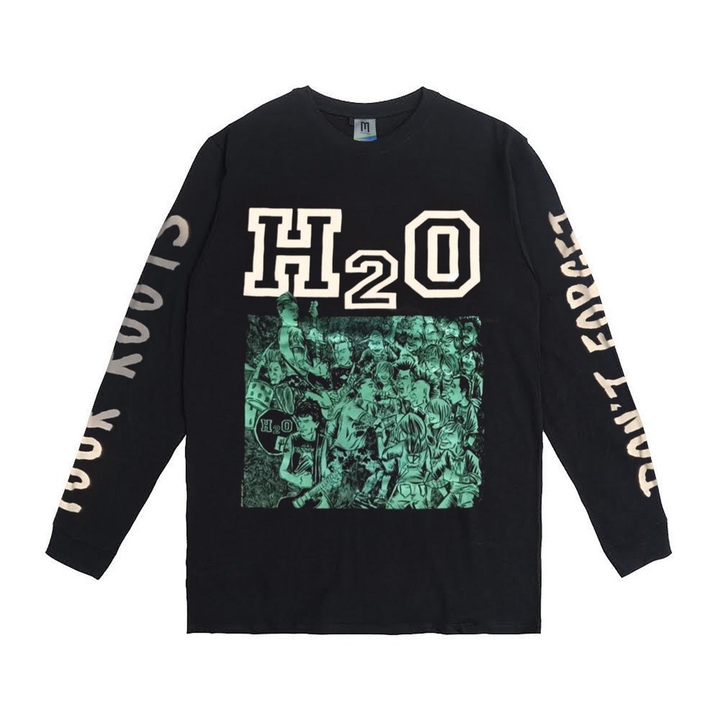 เสื้อยืดวง hardcore H2O อย่าลืมราก longslave tag merchcons