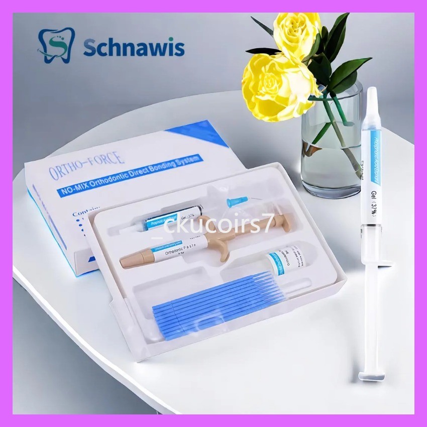 tk ขายร้อน  Dental Orthodontic Self-cure Adhesive Full Kit Adhesive Bondable Glue Bonding Brackets