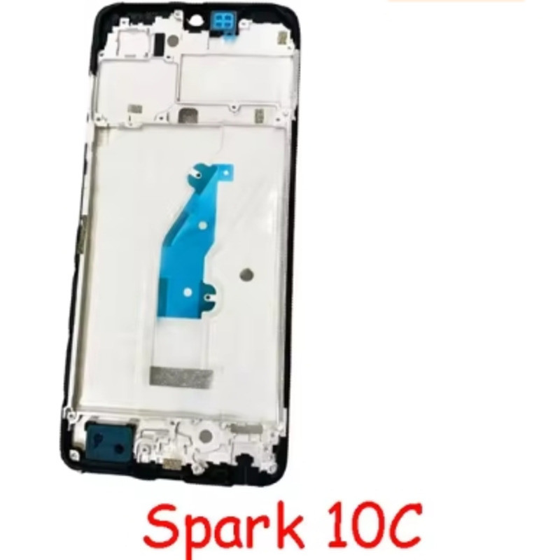 กรอบด้านหน้า LCD สําหรับ Tecno Spark 10C 9T 9 Pro KI5k KI5m KI5q KI7 KI8 กรอบด้านหน้าเปลี่ยน