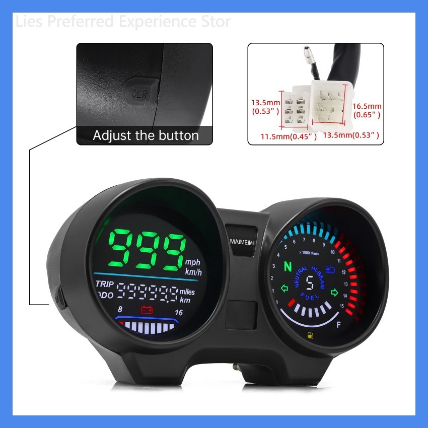 tk ขายร้อน  Moto Speedometer แผงดิจิตอลเครื่องวัดความเร็วสำหรับรถจักรยานยนต์บราซิล Titan 150 สำหรับ