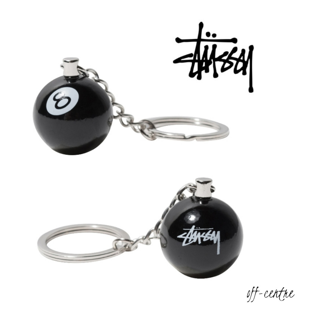 Stussy 8 Ball Keychain Black