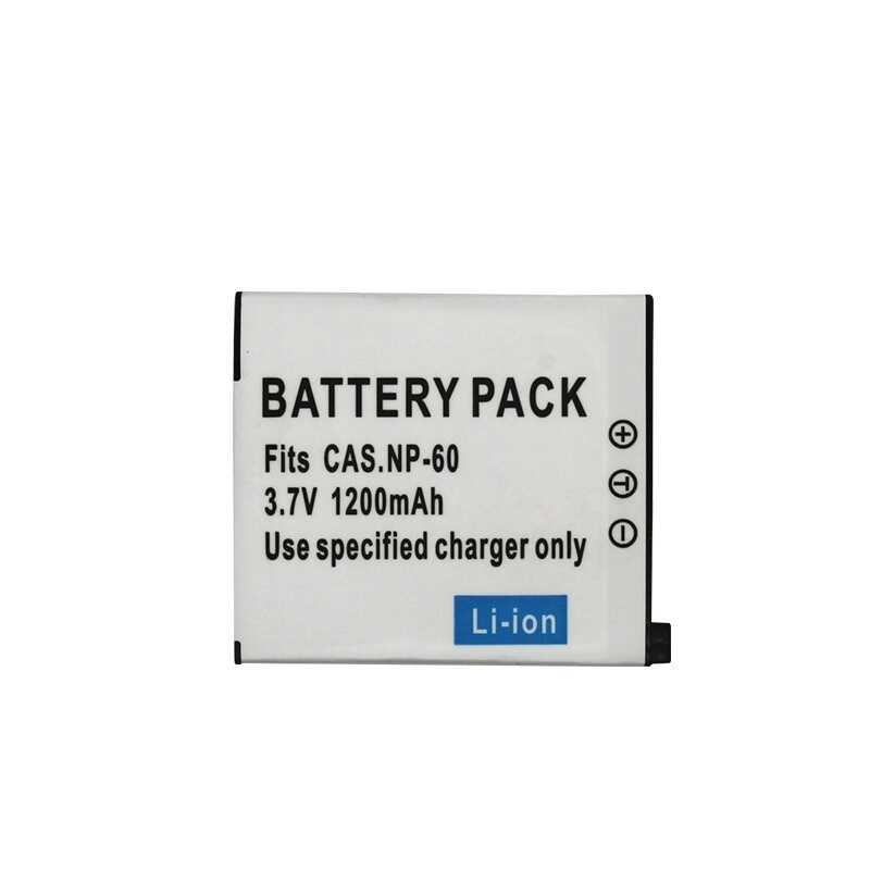 Δ 2X200mah สำหรับ Np-60 Cnp-60 Cnp60 CAS Np60 แบตเตอรี่กล้องสำหรับ Ex