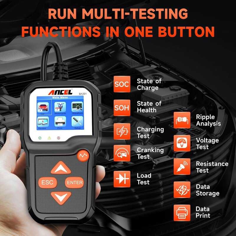 ANCEL 🍀 Ba301 6V 12V