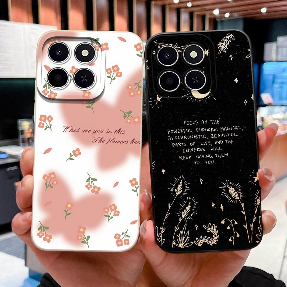 ปลอกสําหรับ Honor X6C เคสโทรศัพท์ป้องกันกล้องรูปแบบการ์ตูนน่ารักสําหรับ HonorX6C 4G กันชน Capa