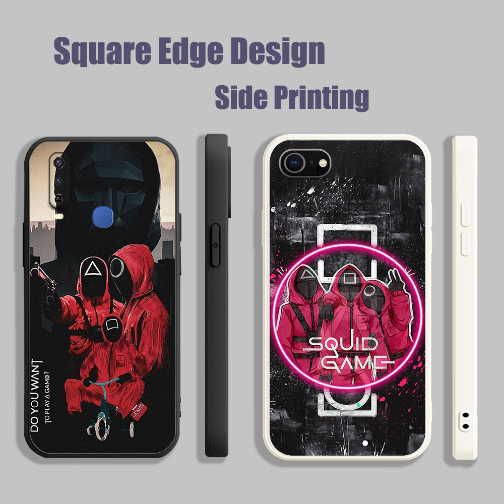 ปลอกสําหรับVivo Y12A Y53 V11i Z3i Y51A Y31 2021 เกมปลาหมึกฤดูกาลrobloxความงามFXO03 เคสโทรศัพท์สแควร์