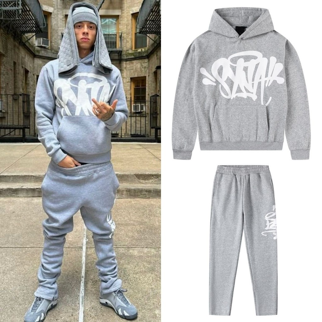 Syna World High Street สเวตเตอร์ฮู้ดฤดูหนาวสำหรับกิจกรรมกลางแจ้ง และกางเกง