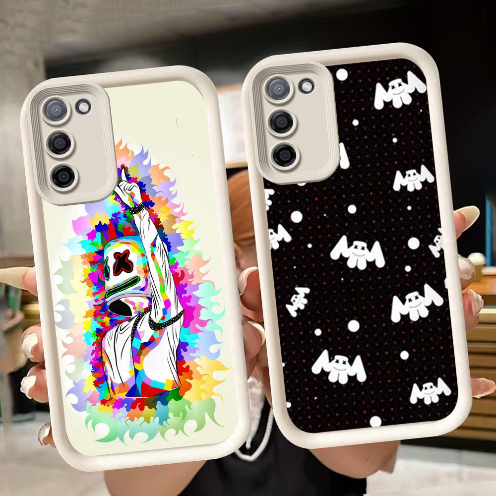 ปลอกอ่อนสําหรับ Samsung M02 A03S A51 J4 M02S F02S J6 Plus A02 A71 A02S A03 Core A31 สีขาว Q2 Marshma